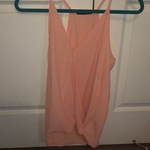 Peach wrap tank